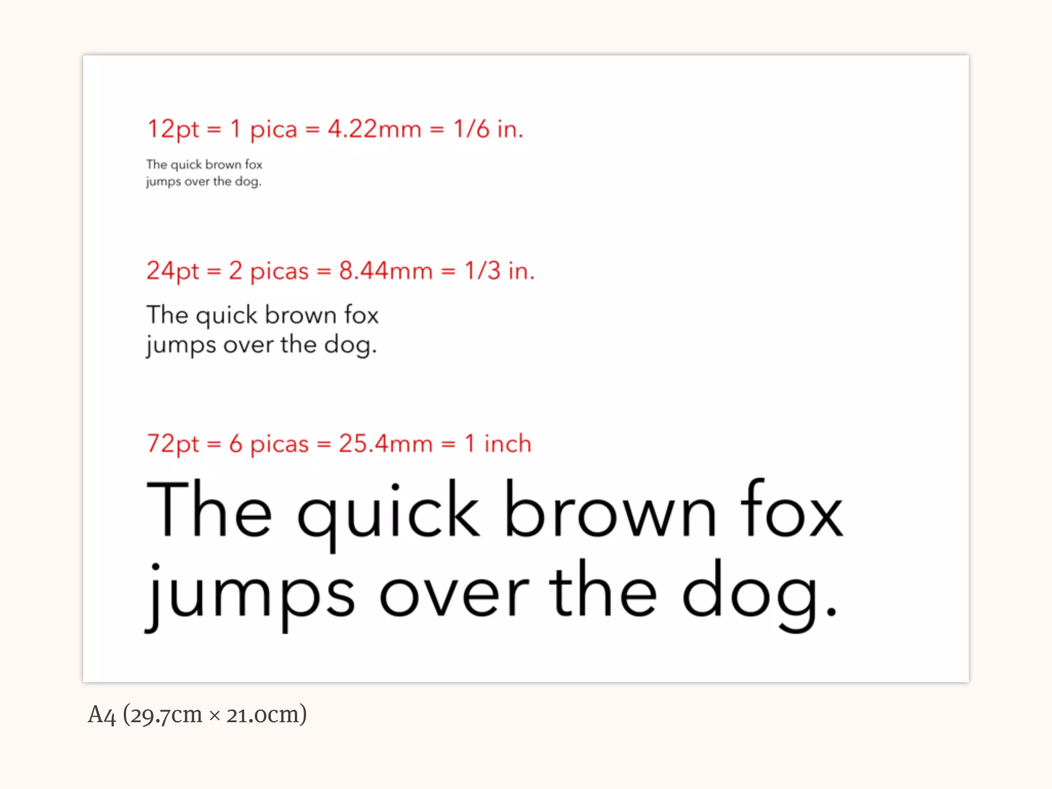 A4 (29.7cm × 21.0cm)
 