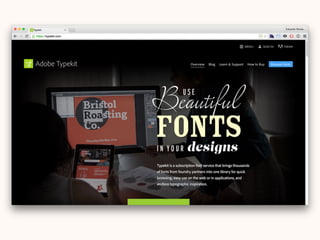 Dominating the Web Typography