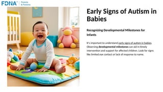 Understanding Autism Early Signs Across Age Groups | PPTX