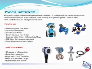 Process Instrument Chain Presentation-Unitech company Process instruments | PDF
