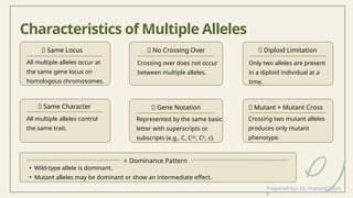 Multiple Alleles: Concepts, Examples and Inheritance Patterns.pptx
