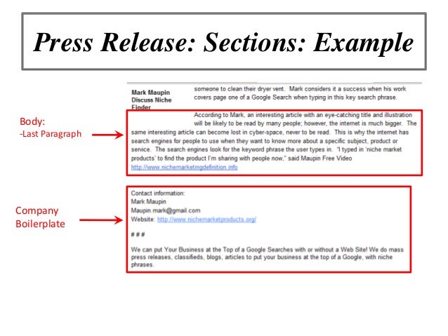 event press release example