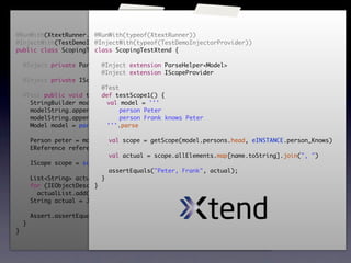 Test-Driven Development of Xtext DSLs | KEY