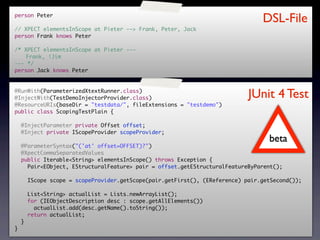 Test-Driven Development of Xtext DSLs | KEY