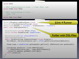 Test-Driven Development of Xtext DSLs | KEY