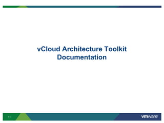 vCloud Architecture Toolkit
Documentation
11
 