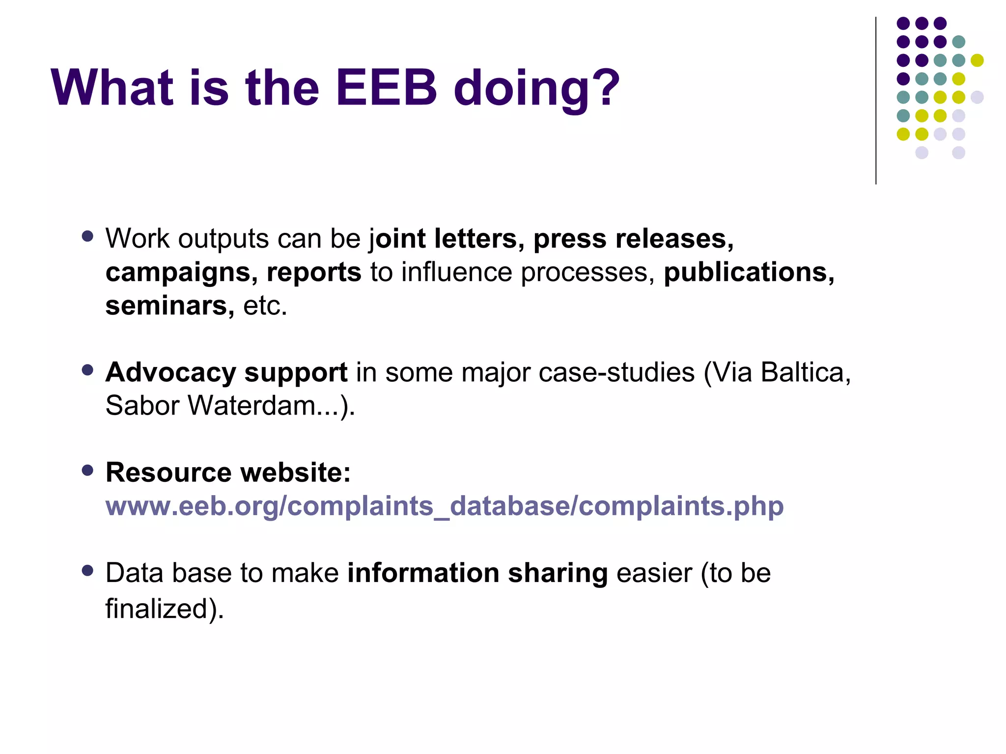 EEB and EU Biodiversity Policy - Warsaw '08