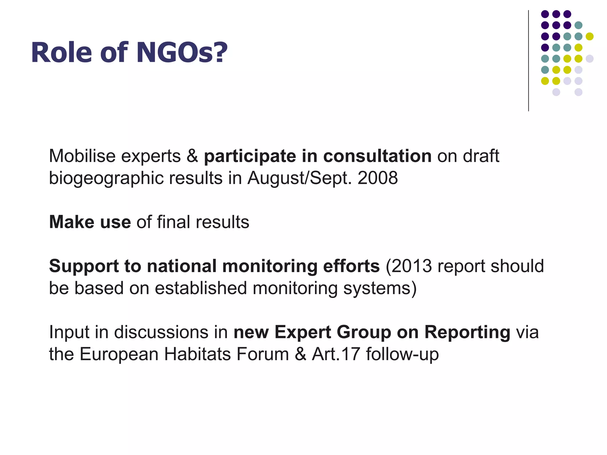 EEB and EU Biodiversity Policy - Warsaw '08