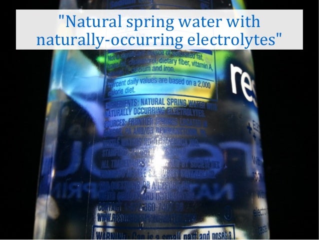 What Is Better Purified Water Or Natural Spring Water What Is Better Purified Water Or Natural Spring Water