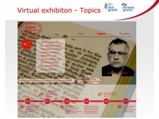 Virtual exhibiton - Topics
 