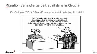 11
Migration de la charge de travail dans le Cloud ?
Ce n’est pas “Si” ou “Quand”, mais comment optimiser le trajet !
 