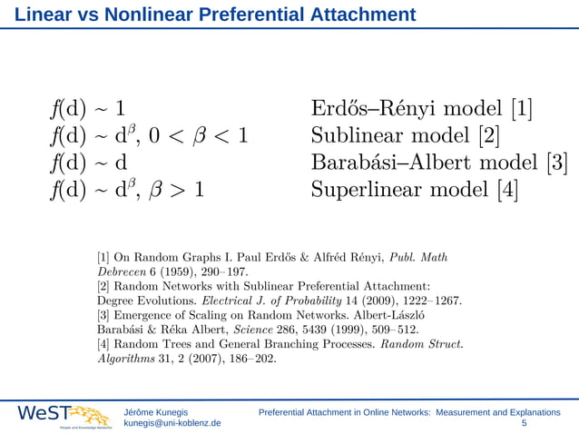 Preferential Attachment in Online Networks: Measurement and ...