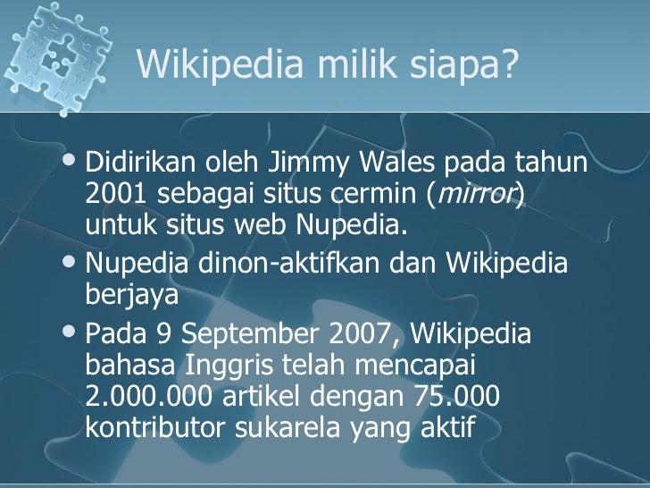 Wikipedia bahasa Indonesia