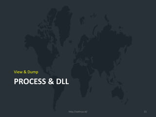 PROCESS & DLL
View & Dump
http://xathrya.id/ 21
 