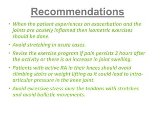 physical therapy treatment for ARTHRITIS | PPTX