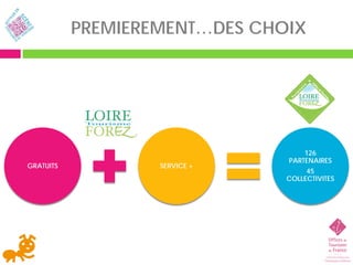 PREMIEREMENT…DES CHOIX




                                   126
                               PARTENAIRES
GRATUITS           SERVICE +
                                    45
                               COLLECTIVITES
 