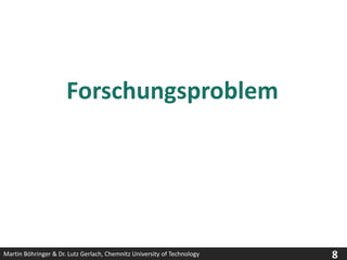 ForschungsproblemWirtschaftsinformatik – Was ist das?