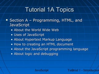 introduction to javascript | PPT