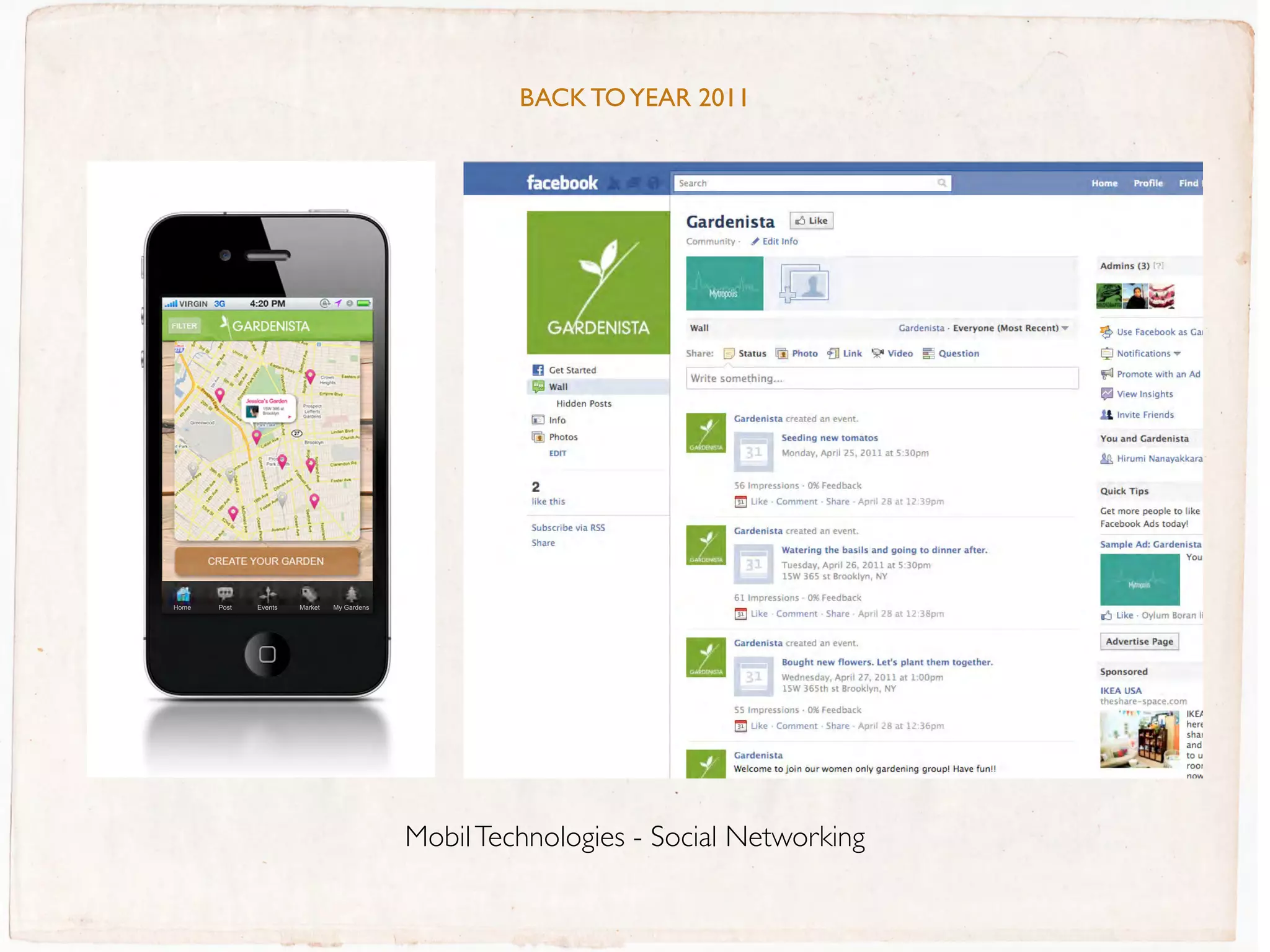 BaCK TO YEaR 2011




Home   Post   Events   Market   My Gardens




                                             Mobil Technologies - Social Networking
 