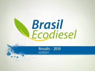 Results - 2010
03/30/2011
 