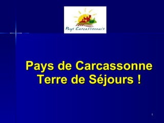Pays de Carcassonne Terre de Séjours ! 