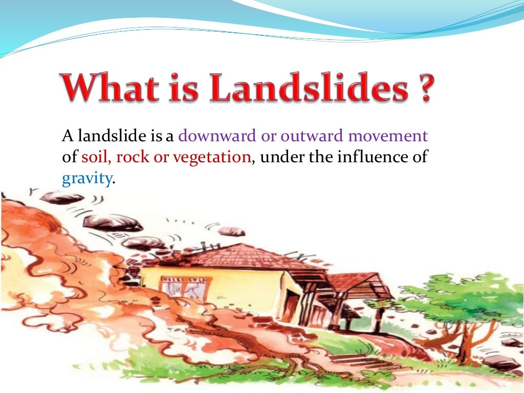 Earthquakes and landslides