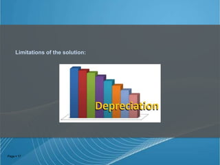 Limitations of the solution:

Page  17

 