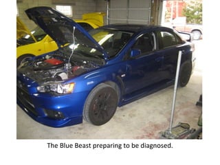The Blue Beast preparing to be diagnosed. 