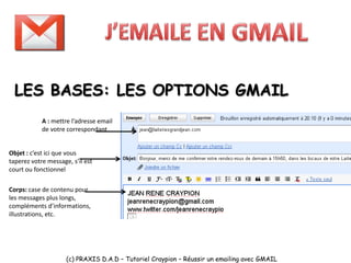 J'emaile avec GMAIL