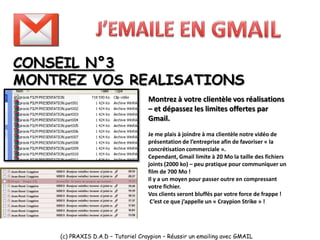 J'emaile avec GMAIL