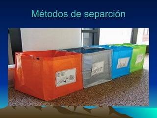 Métodos de separción 
