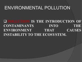 introduction to environment