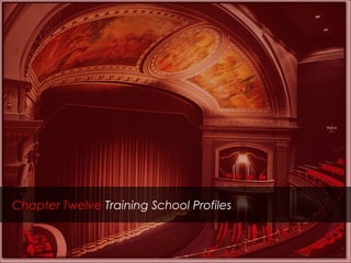Chapter Twelve Training School Profiles
 
