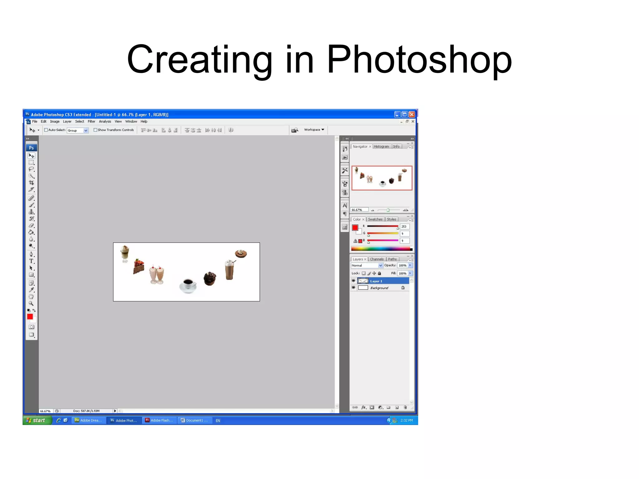 Creating in Photoshop 