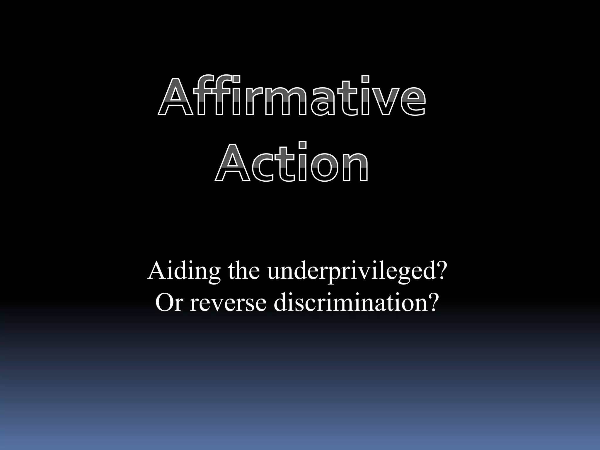 Affirmative Action | PPT