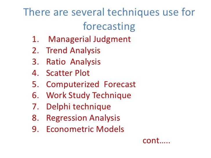 techniques for forecasting human resources forecast technique