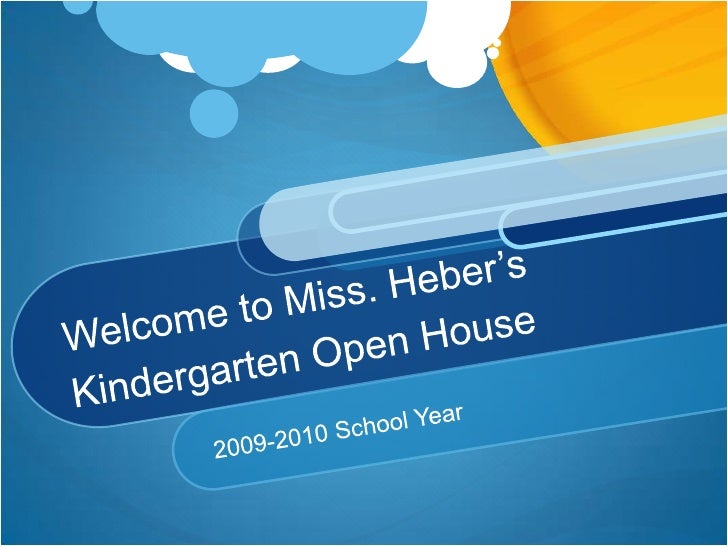 open house powerpoint presentation for parents
