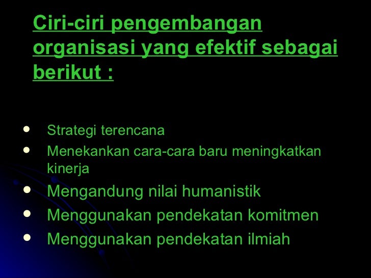 Pengembangan organisasi
