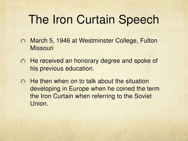 The Iron Curtian