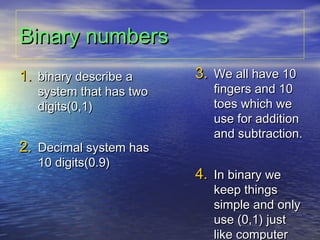 binary numbers | PPT