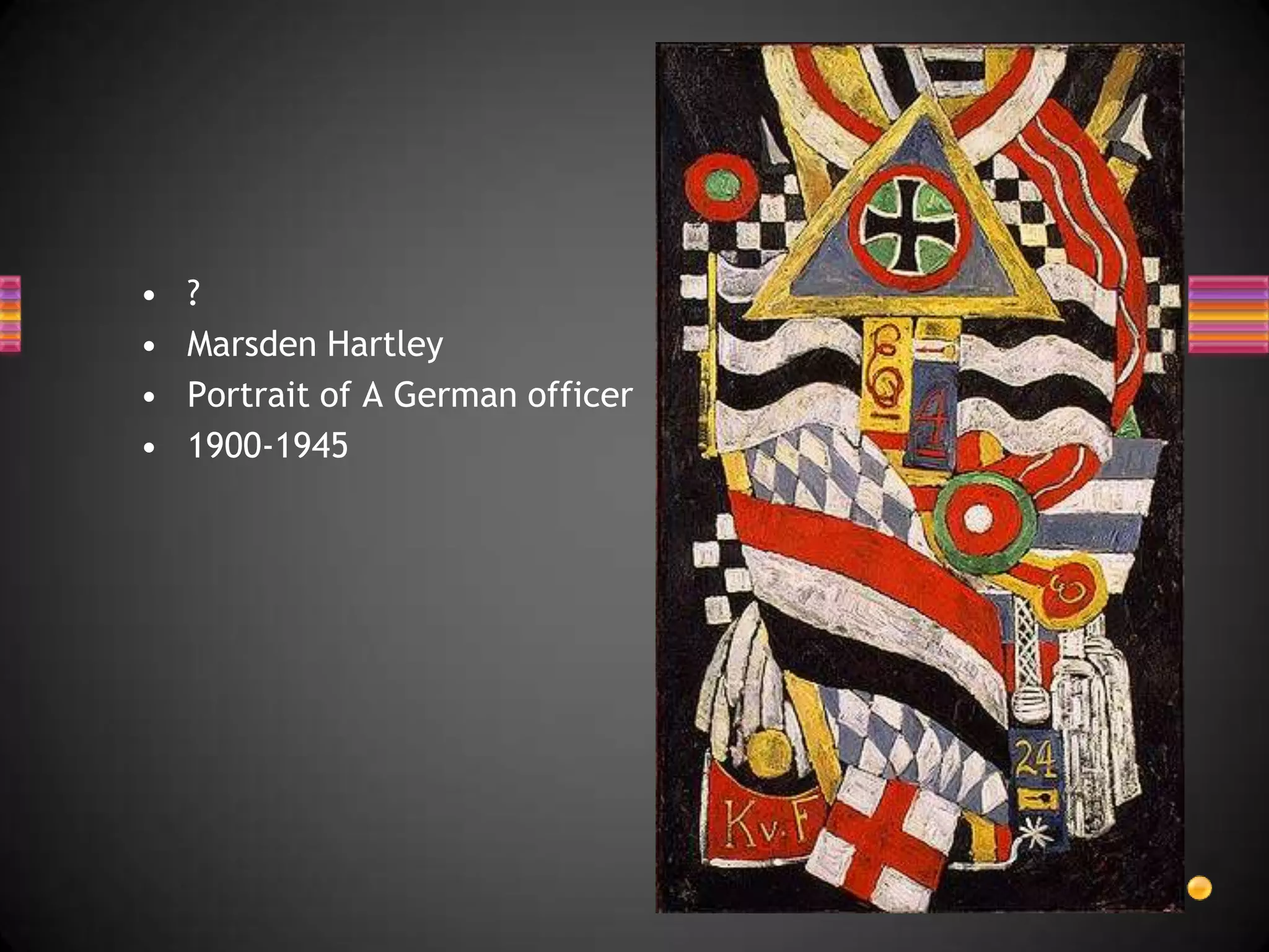 ?Marsden HartleyPortrait of A German officer1900-1945