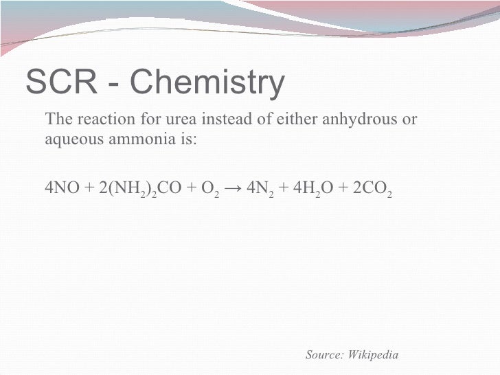 Selective Catalytic Reduction of NOx