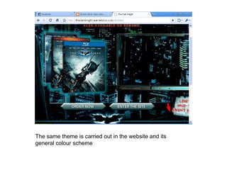 The same theme is carried out in the website and its general colour scheme  