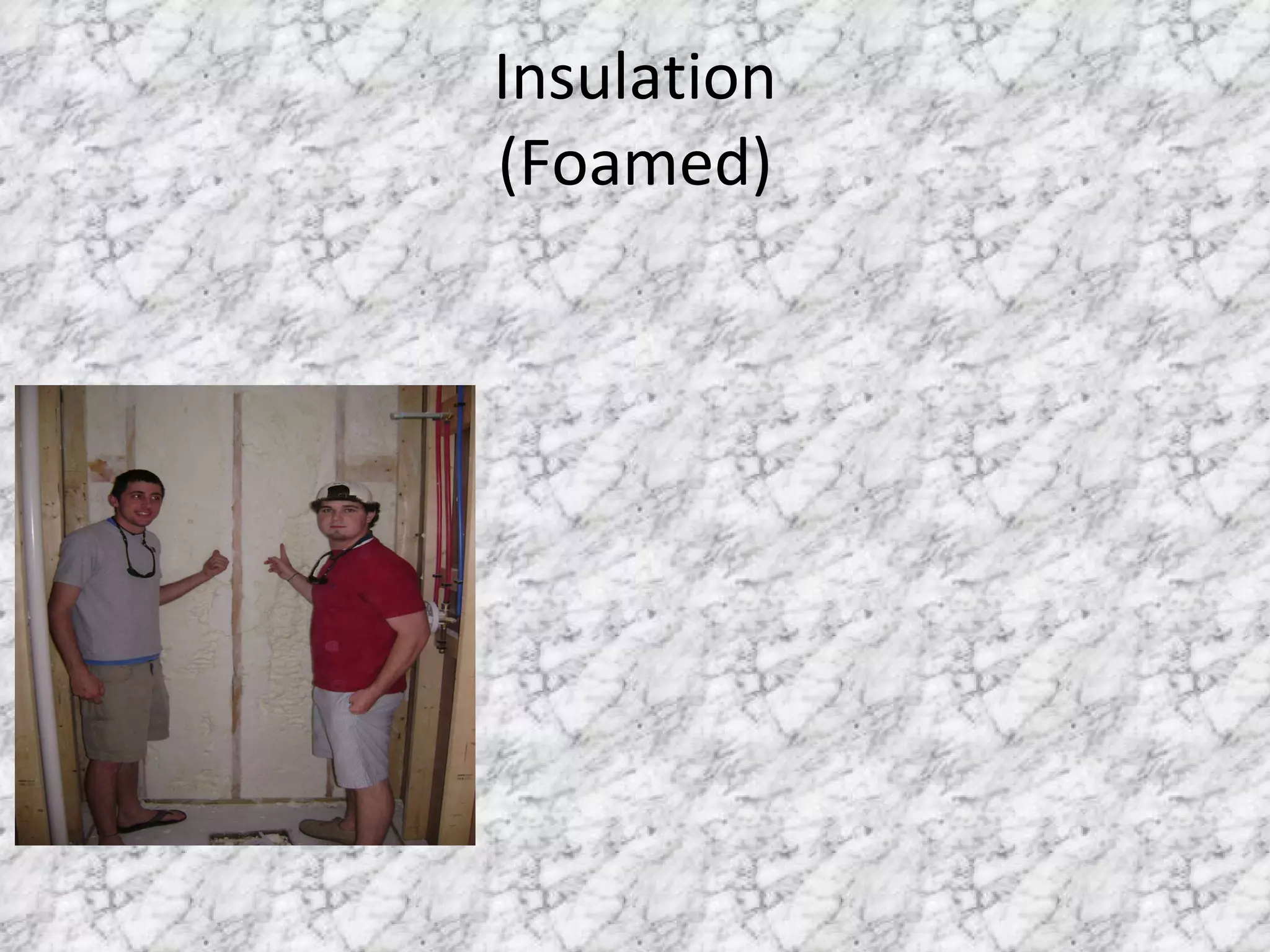 Insulation (Foamed) 