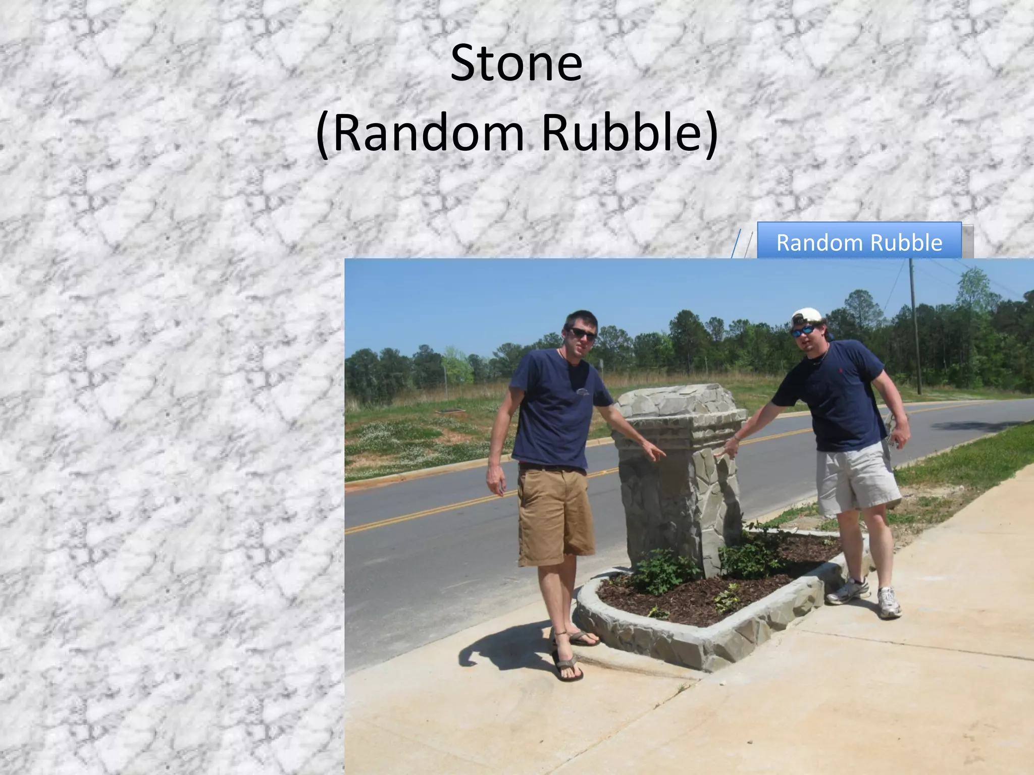 Stone (Random Rubble) Random Rubble 