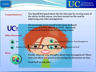 UCOP Time Management