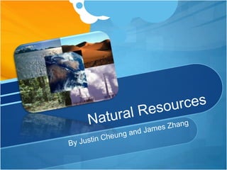 Natural Resources By Justin Cheung and James Zhang 