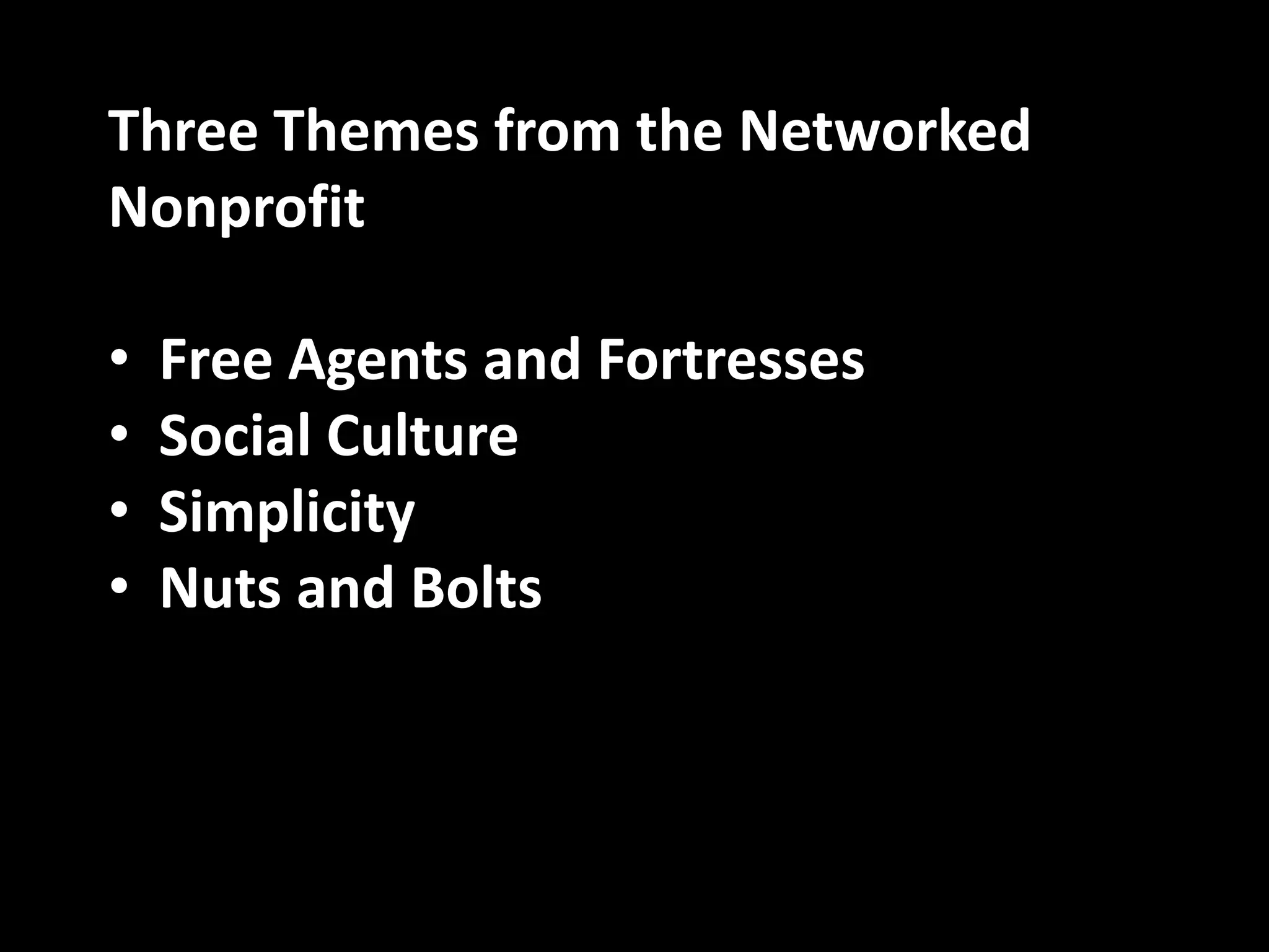The Networked Nonprofit 