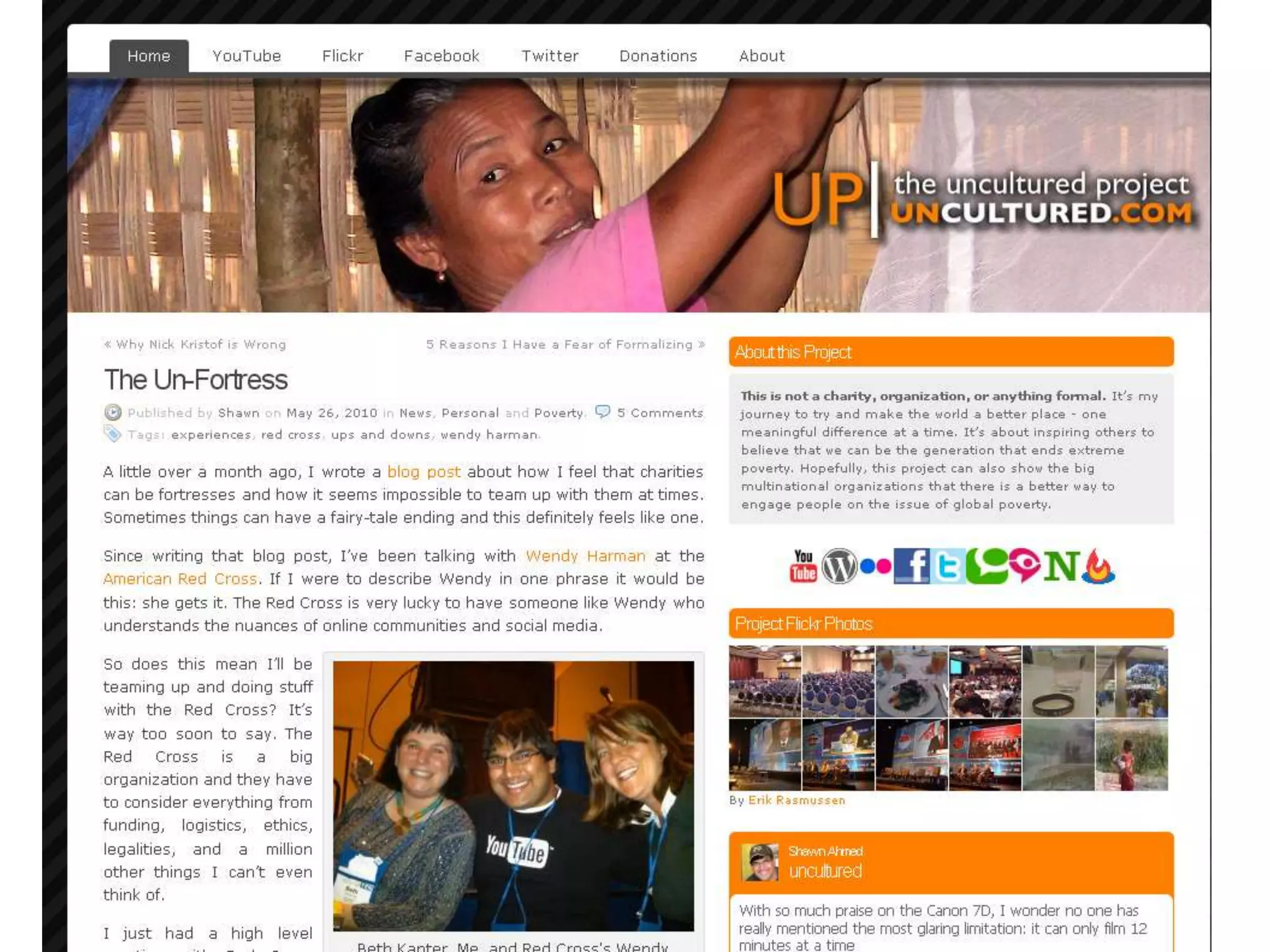 “I can’t single-handedly end global poverty, but I can take actions and inspire others.” Shawn Ahmed