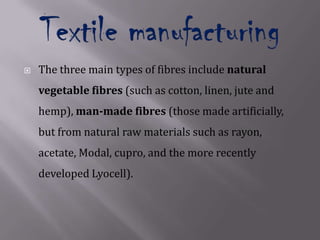 What are textiles? | PPTX